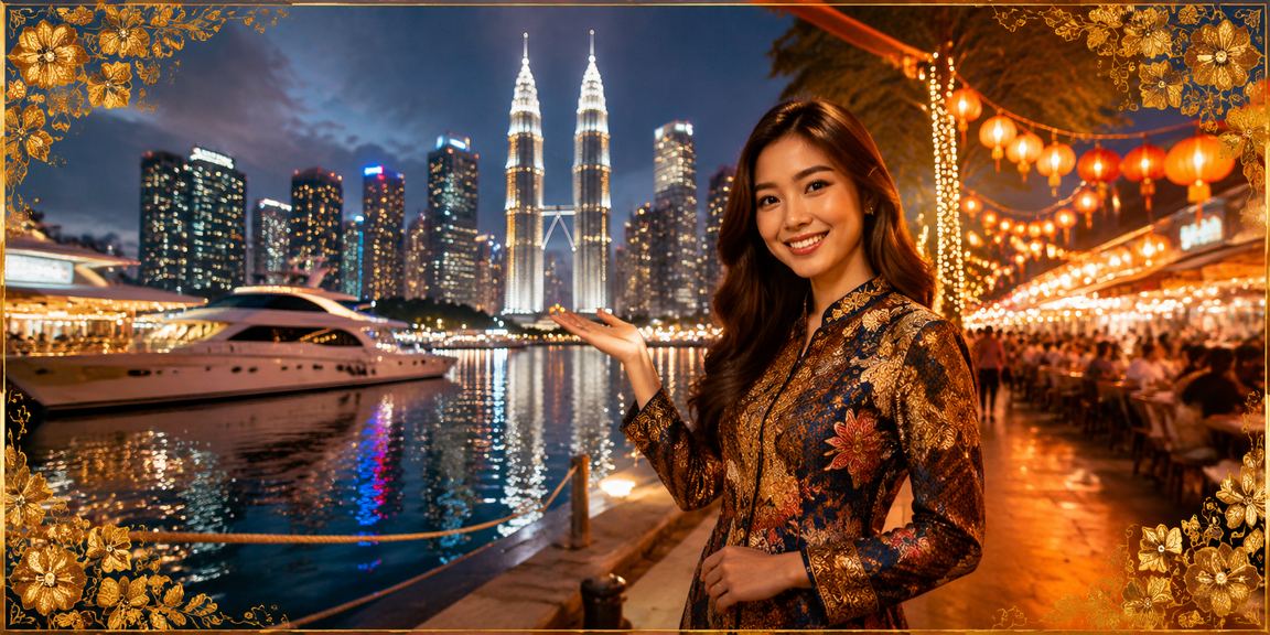 Suasana kasino hiburan Kuala Lumpur dengan pakaian batik di platform 125z